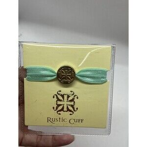 Rustic Cuff Elastic SUPERMOM Bracelet Or Hair Tie With Gold Round Charm  New